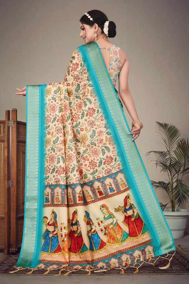 Axali 1 Cotton Silk Digital Printed Saree Collection