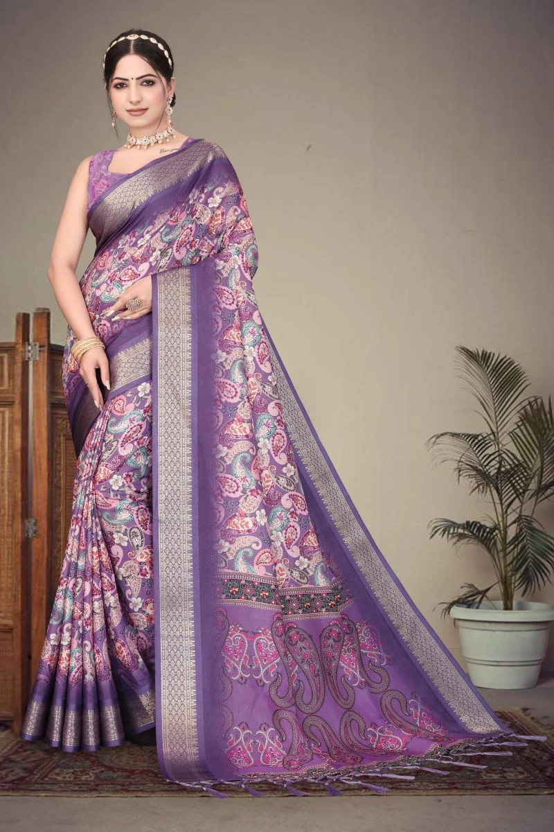 Axali 1 Cotton Silk Digital Printed Saree Collection