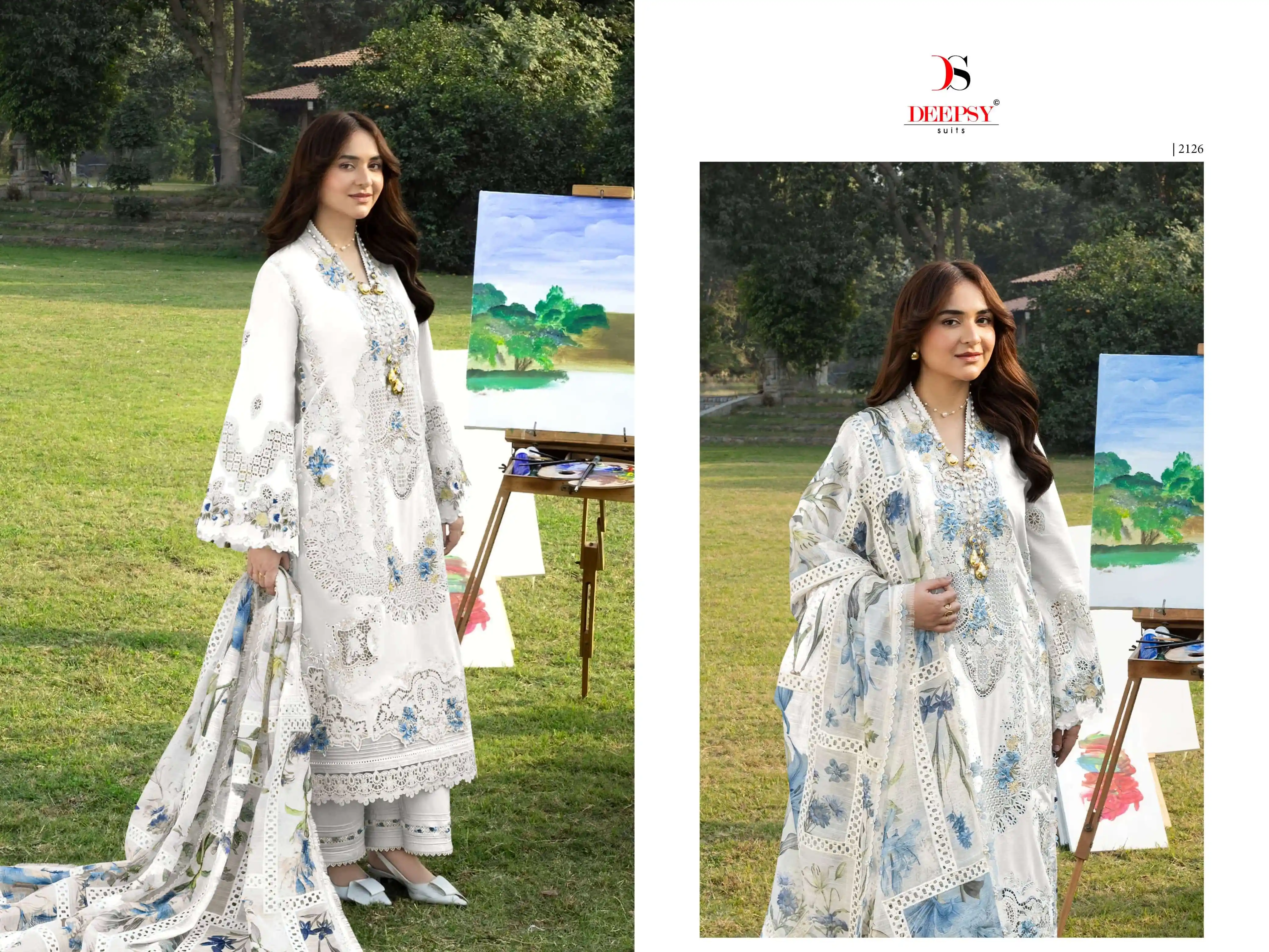 Deepsy Suits Elaf Premium Luxury Lawn Collection Vol 8
