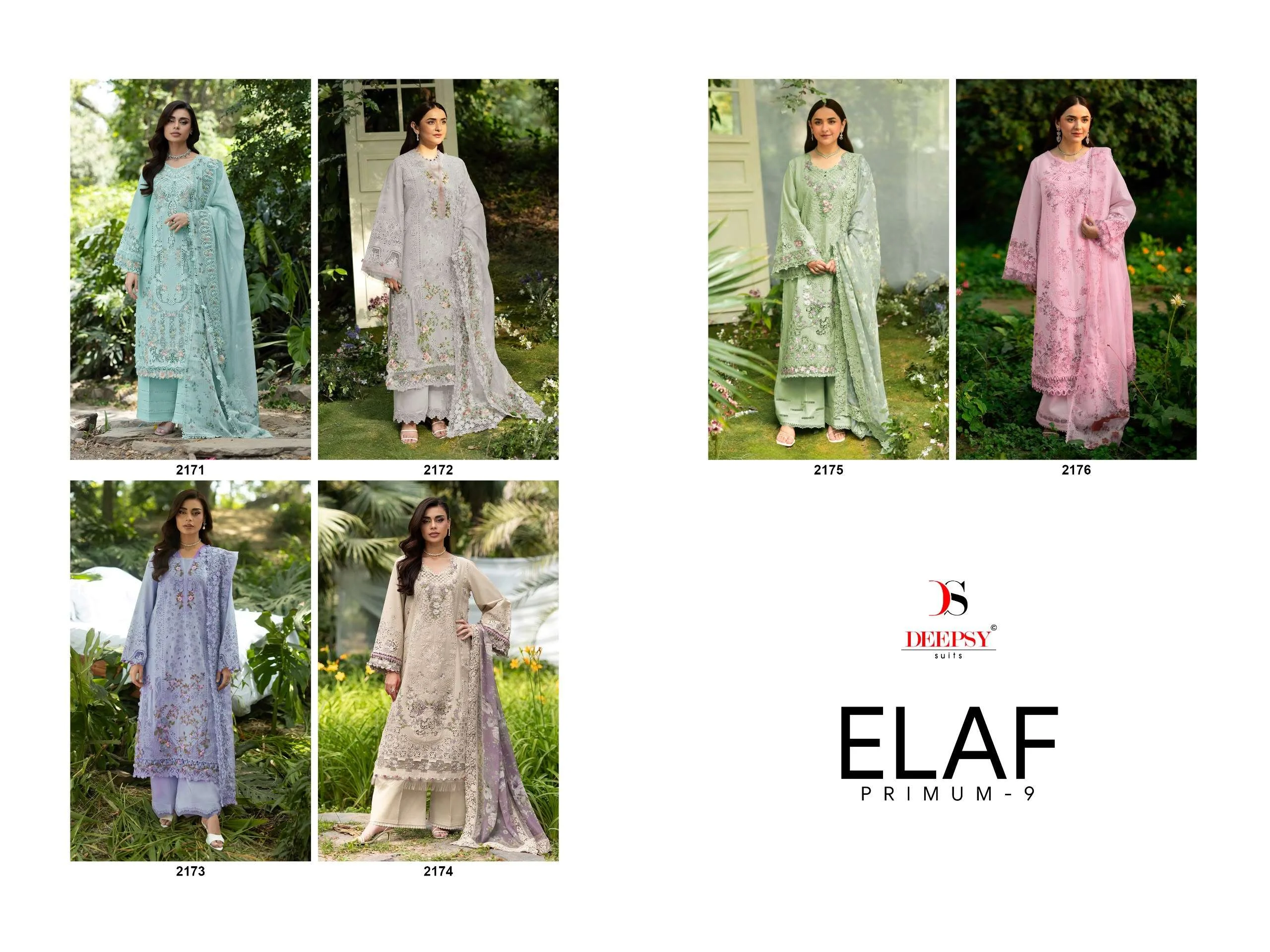 Deepsy Suits Elaf Premium Luxury Lawn Collection Vol 9