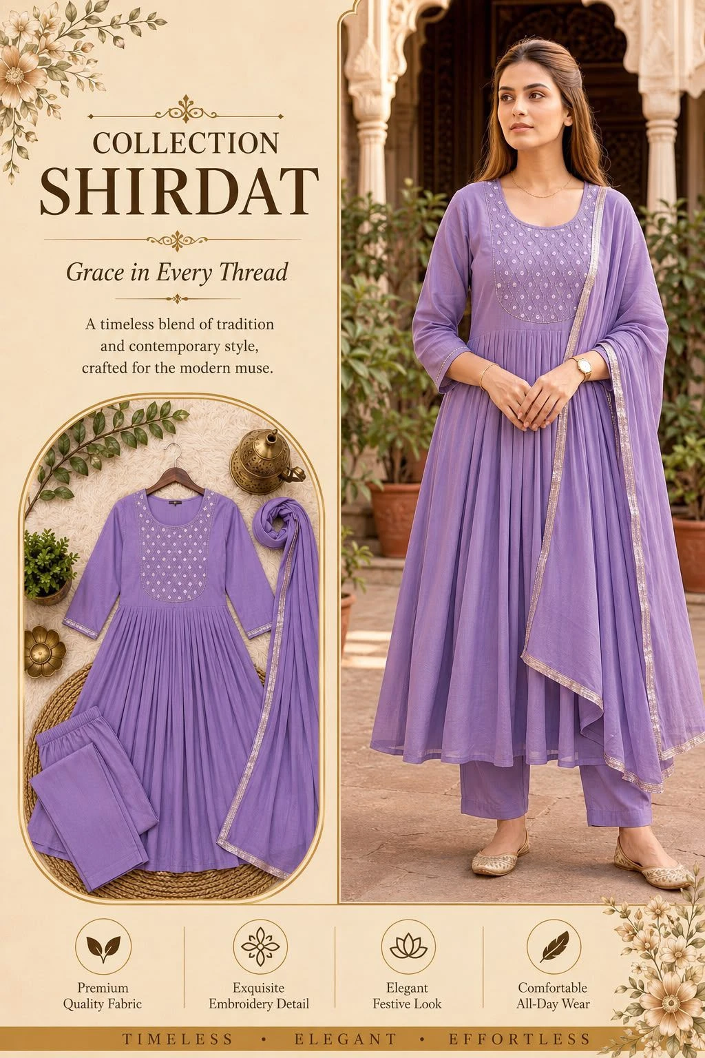 Designer Kurti Plazzo Set