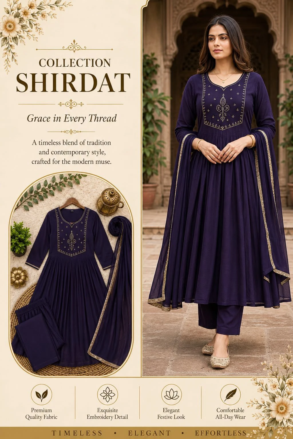 Designer Kurti Plazzo Set 6