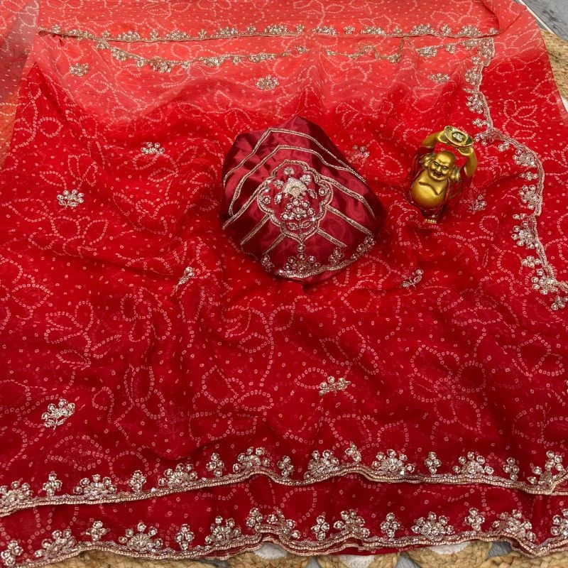 Ds 823 Chiffon Sequence Handworked Saree Collection