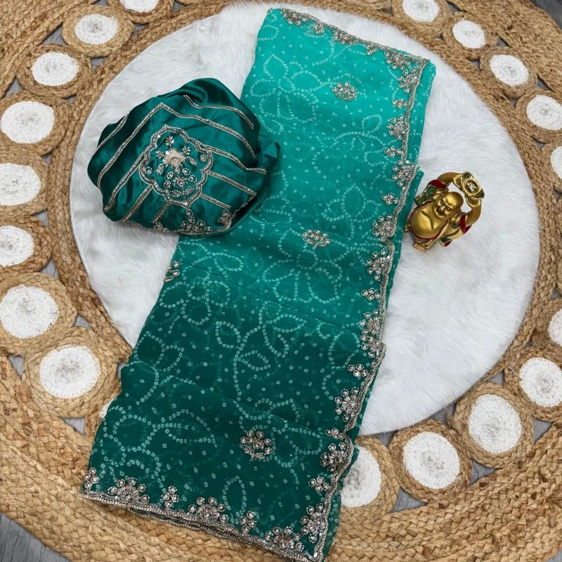 Ds 823 Chiffon Sequence Handworked Saree Collection