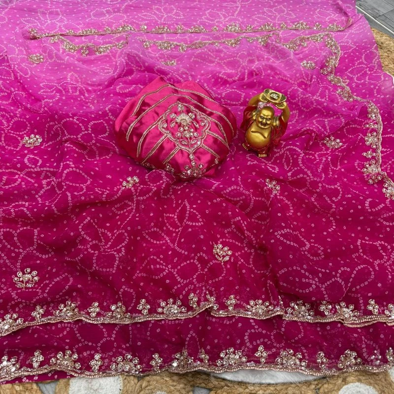 Ds 823 Chiffon Sequence Handworked Saree Collection
