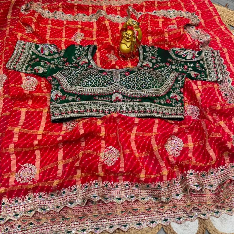 Ds 827 Panetar Chiffon Sequence Worked Saree Collection