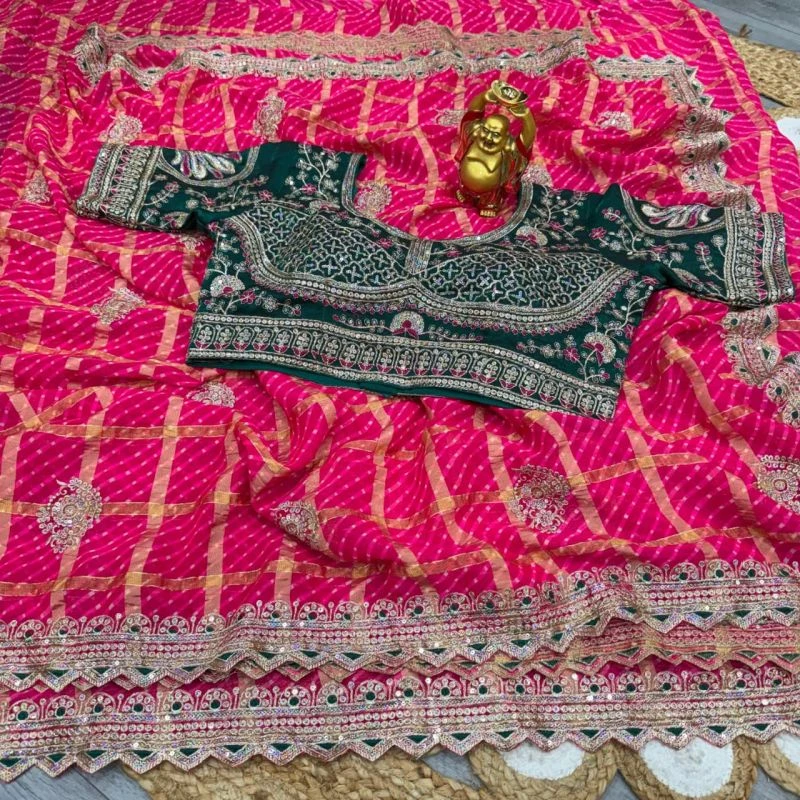 Ds 827 Panetar Chiffon Sequence Worked Saree Collection