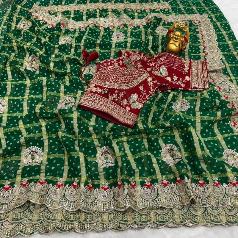 Ds 836 Panetar Chiffon Sequence Worked Saree Collection