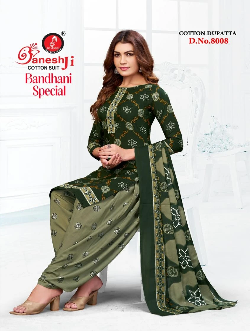 Ganeshji Bandhani Special Patiyala Vol 8 – Dress Material