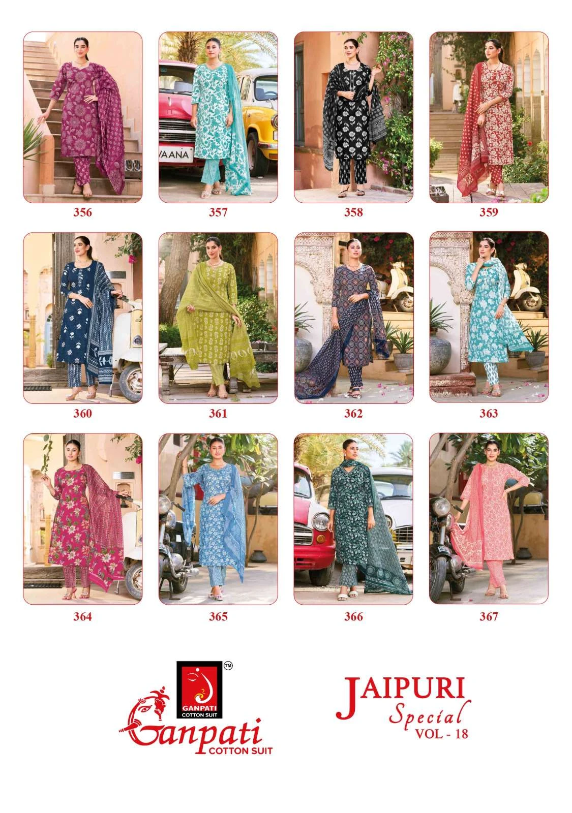 Ganpati Jaipuri Vol 18 - Readymade Dress 14