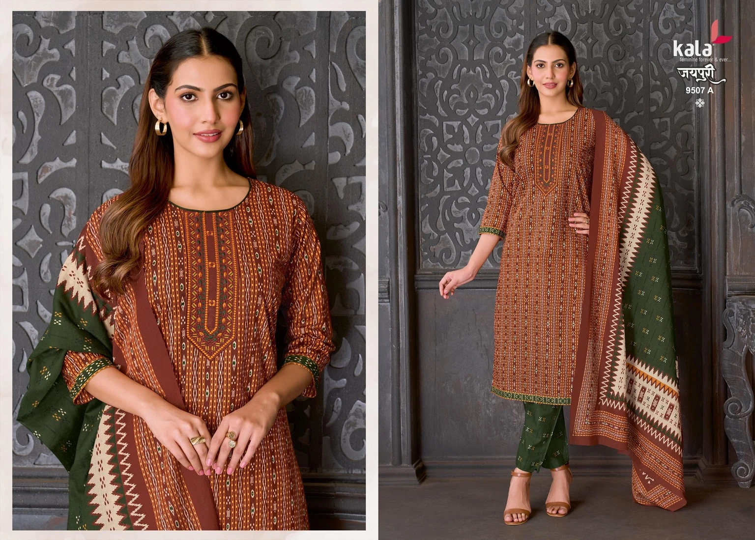 Kala Jaipuri Vol 10 - Readymade Dress 12