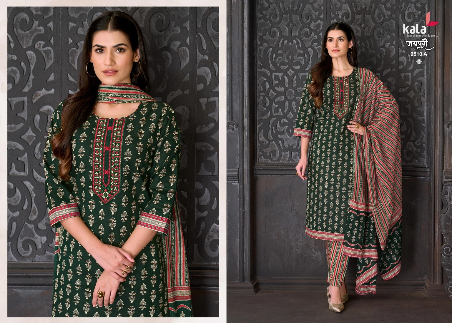 Kala Jaipuri Vol 10 - Readymade Dress 3
