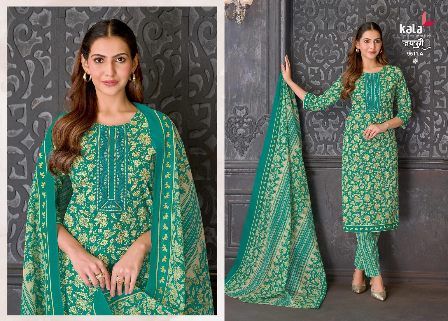 Kala Jaipuri Vol 10 - Readymade Dress 4