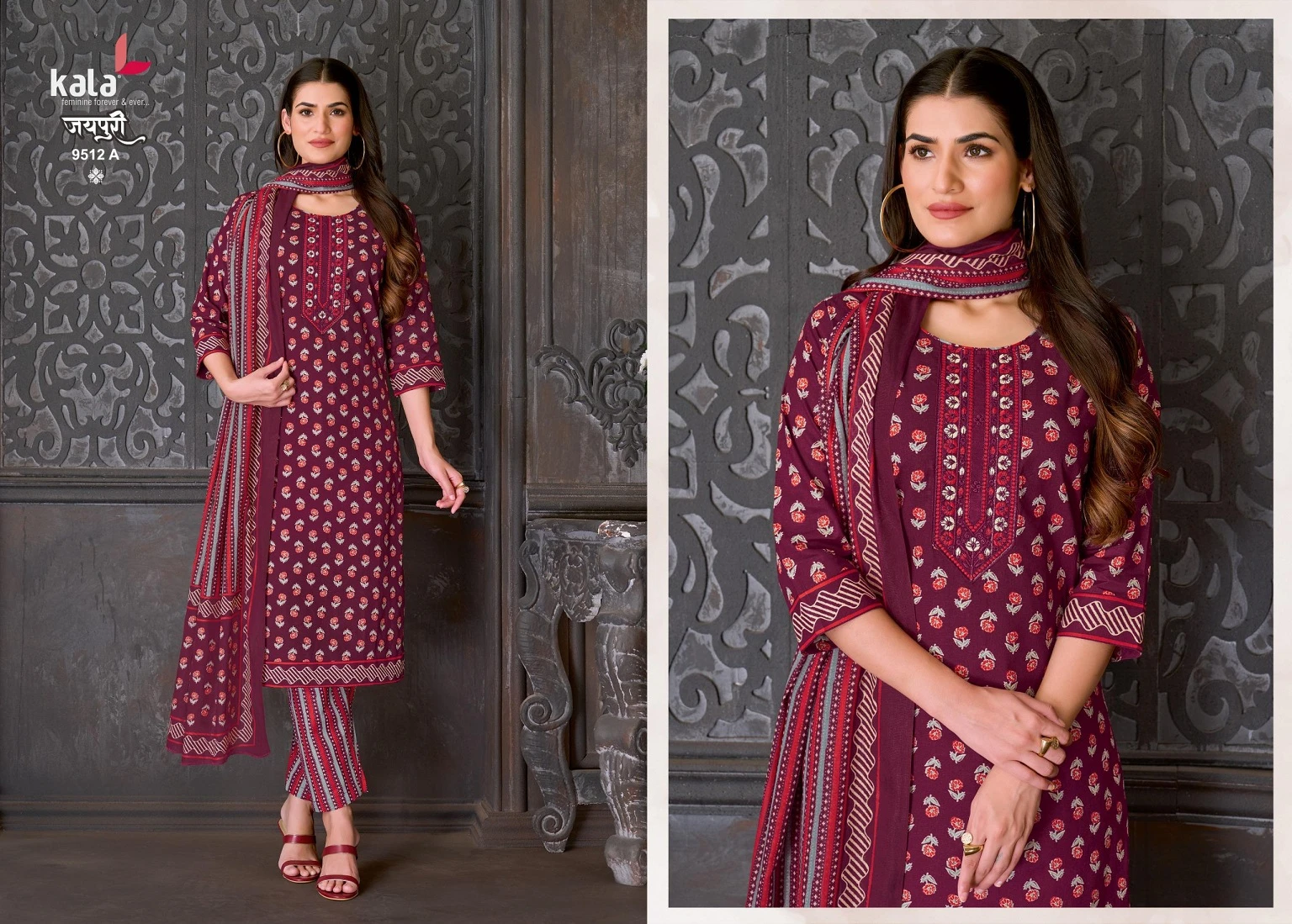 Kala Jaipuri Vol 10 - Readymade Dress 5