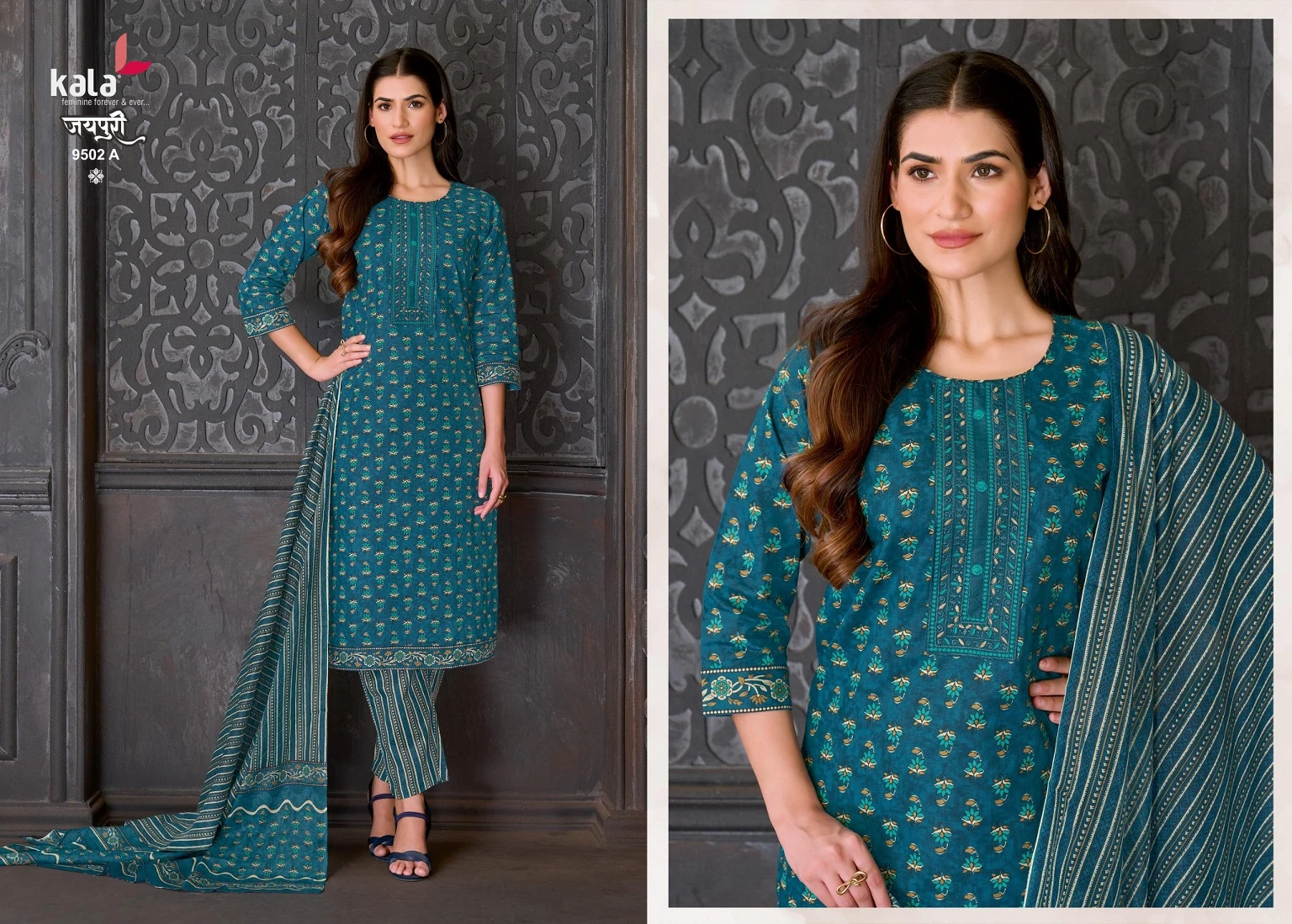 Kala Jaipuri Vol 10 - Readymade Dress 6