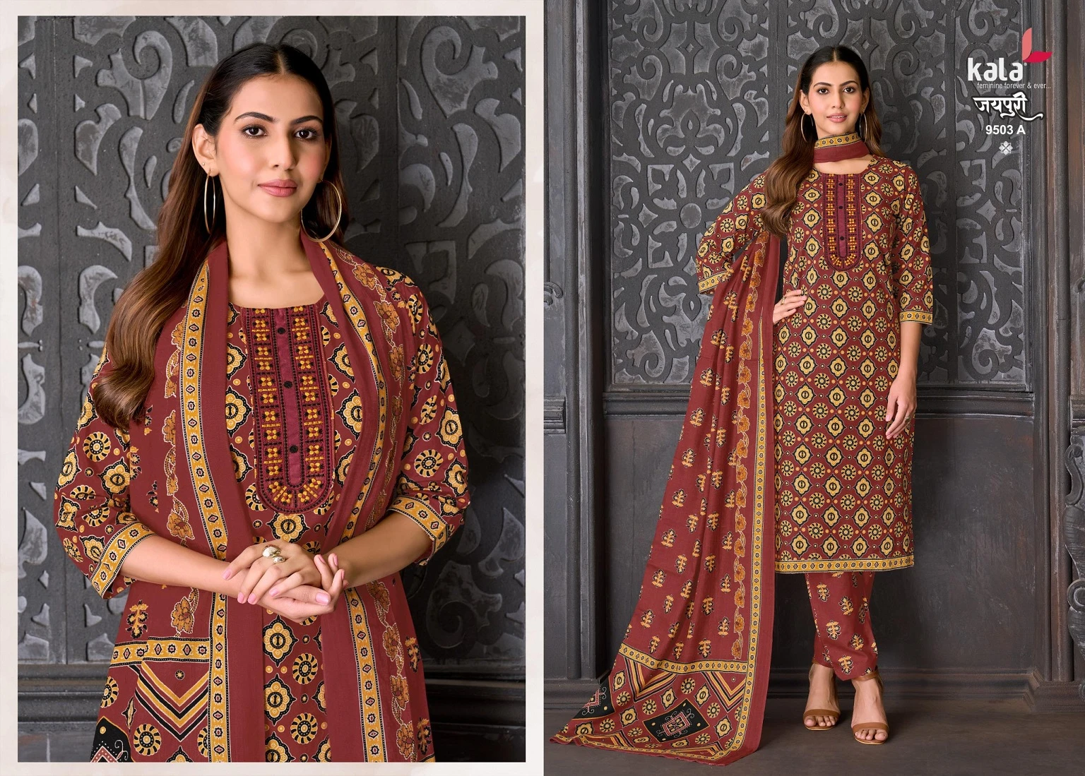 Kala Jaipuri Vol 10 - Readymade Dress 7