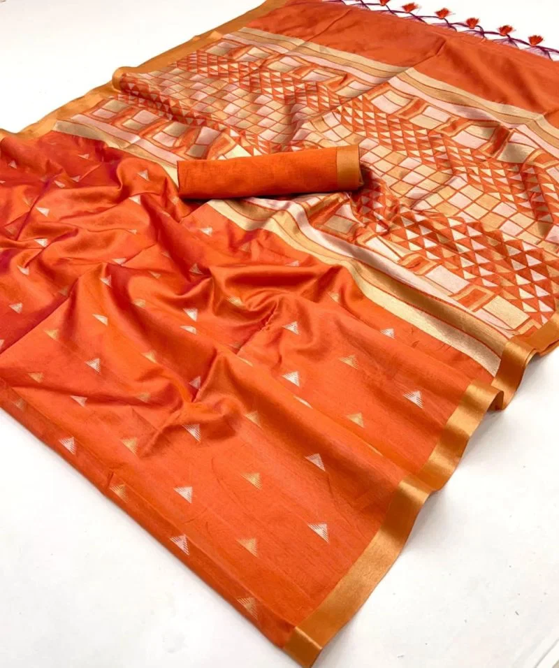 Kanoi Ikkat 001 a to F Tussar Silk Handloom Saree Collection