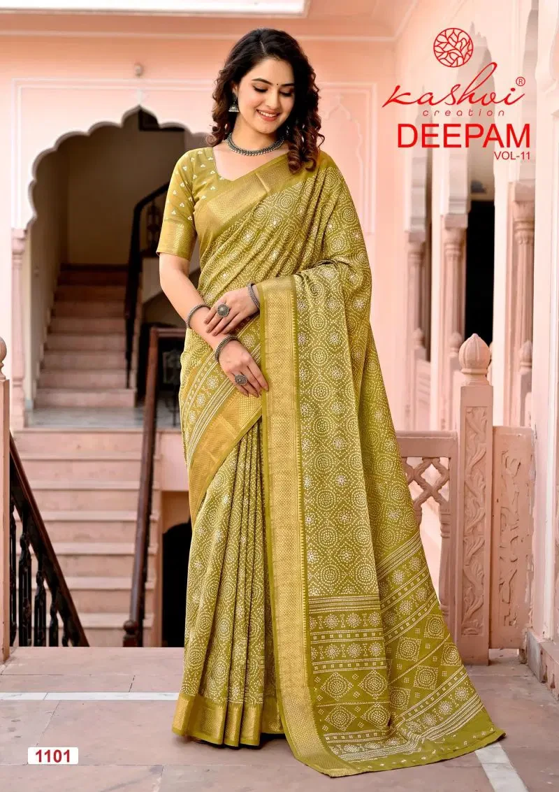 Kashvi Deepam Vol 11 Dola Silk Saree Collection