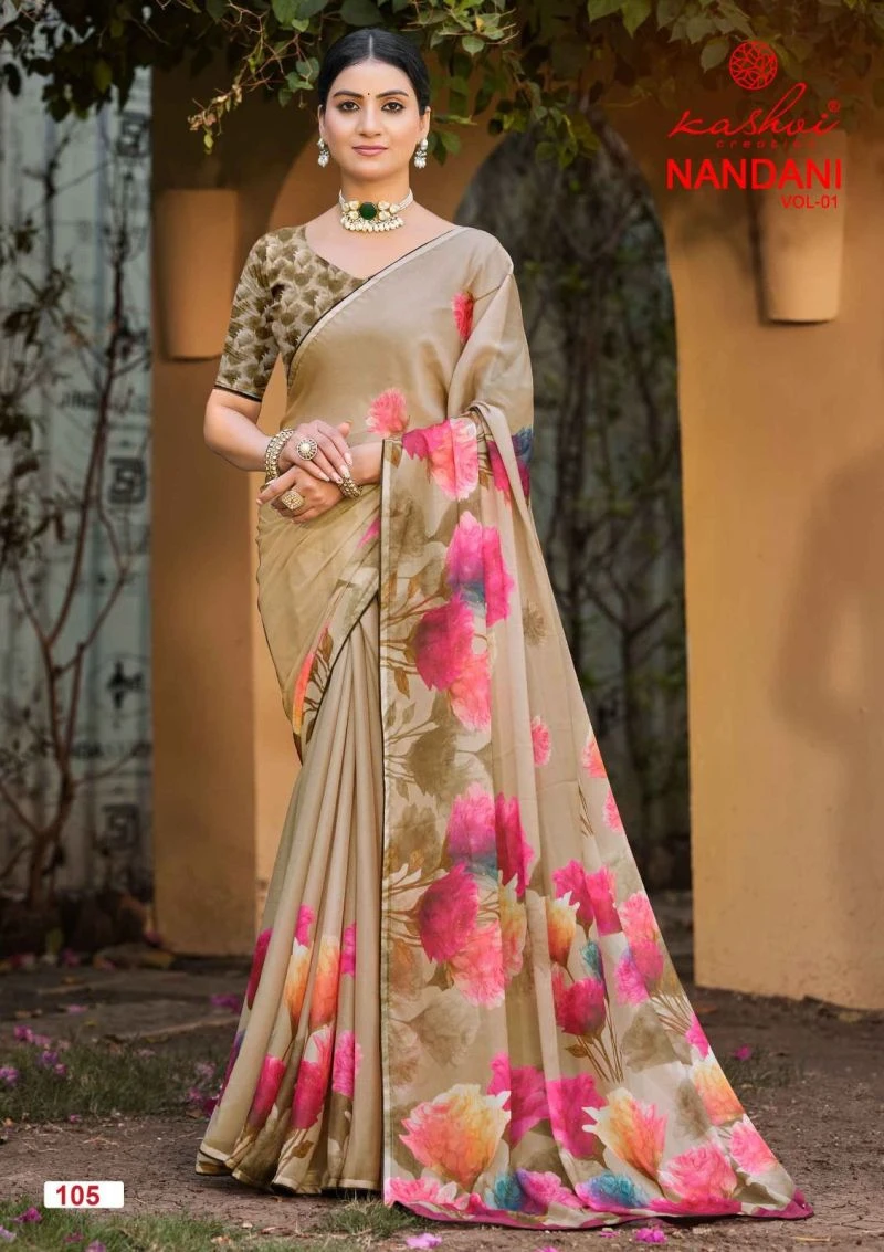 Kashvi Nandani Vol 1 Georgette Digital Print Saree Collection