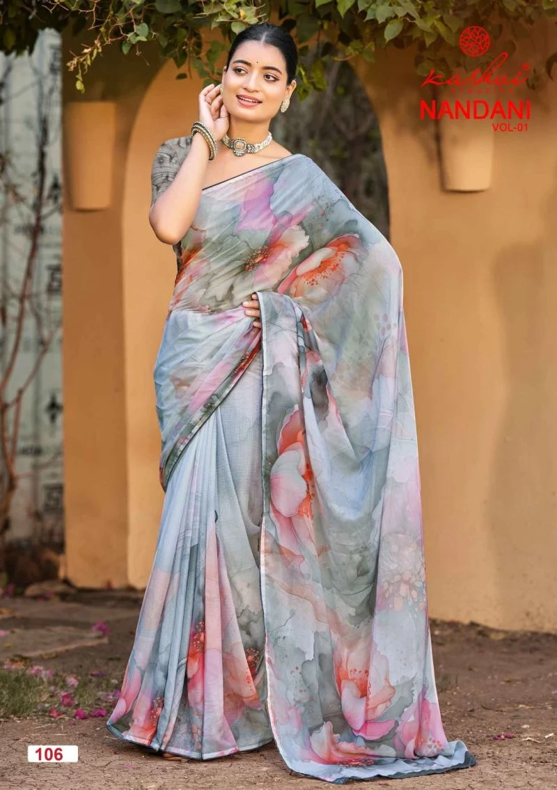 Kashvi Nandani Vol 1 Georgette Digital Print Saree Collection