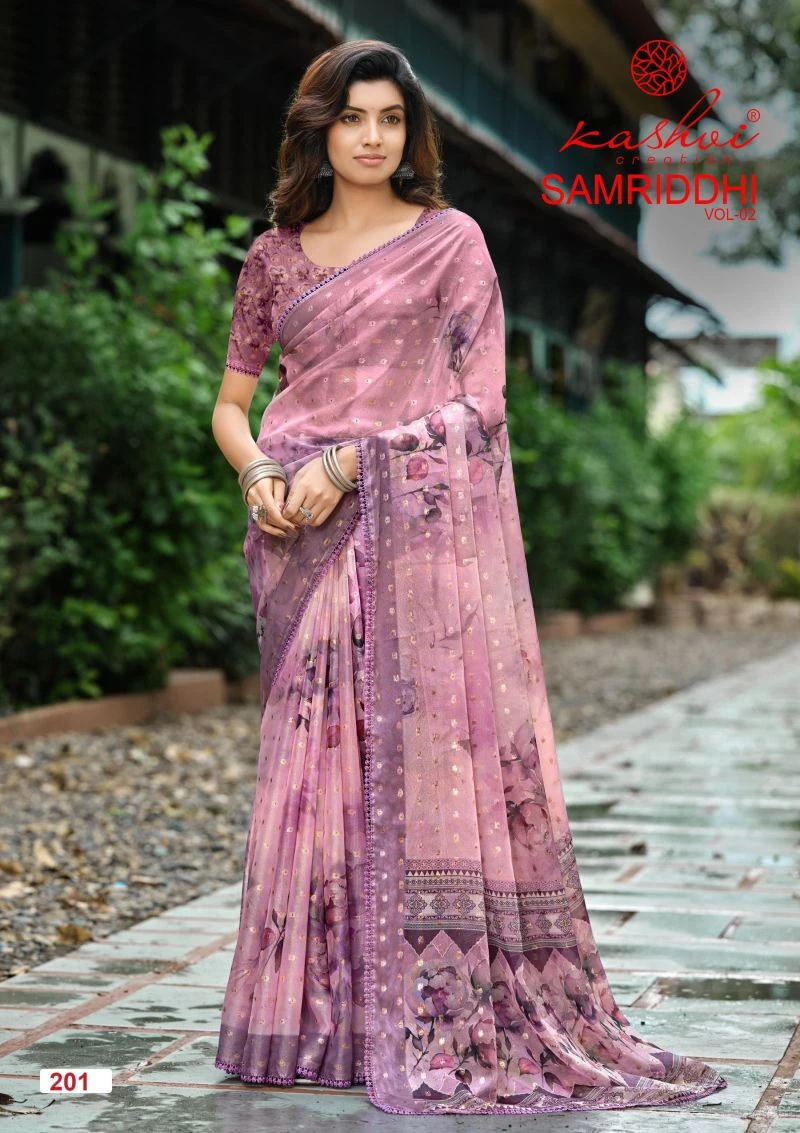 Kashvi Samriddhi Vol 2 Nc Moss Butti Work Saree Collection