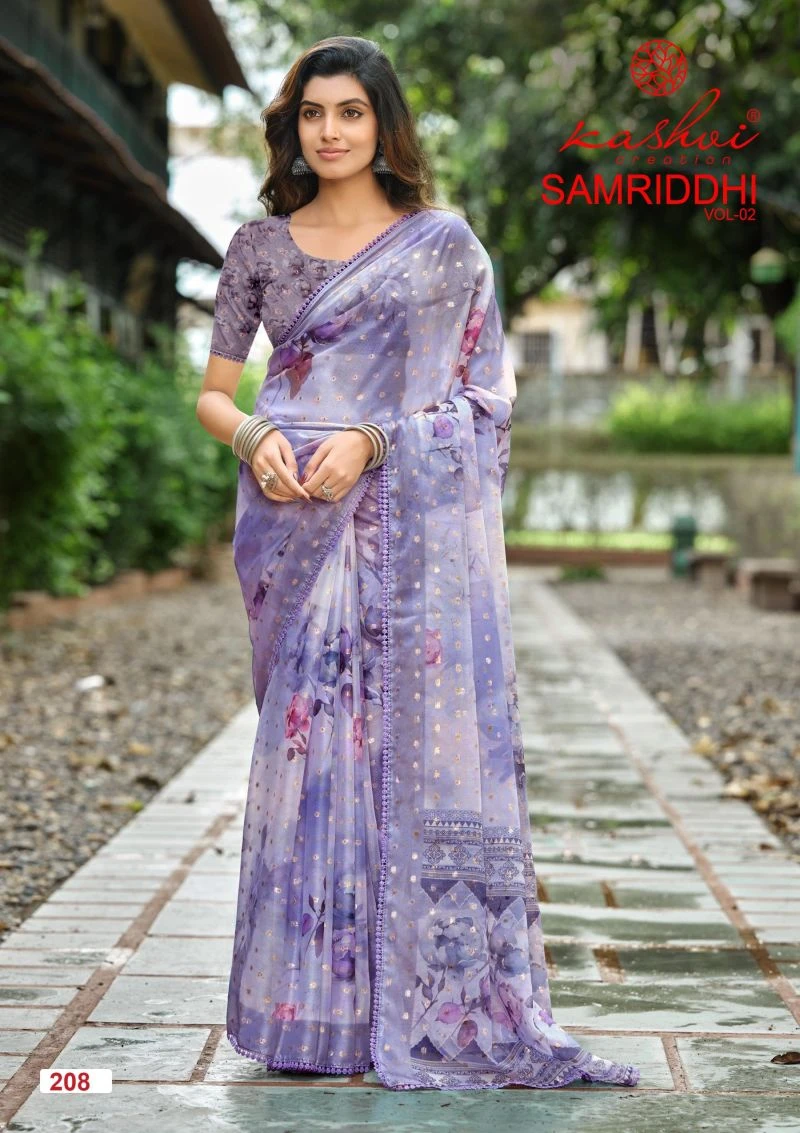 Kashvi Samriddhi Vol 2 Nc Moss Butti Work Saree Collection
