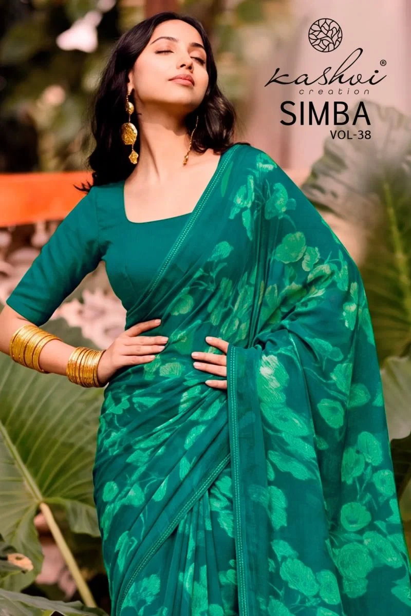 Kashvi Simba Vol 38 Georgette Printed Saree Collection