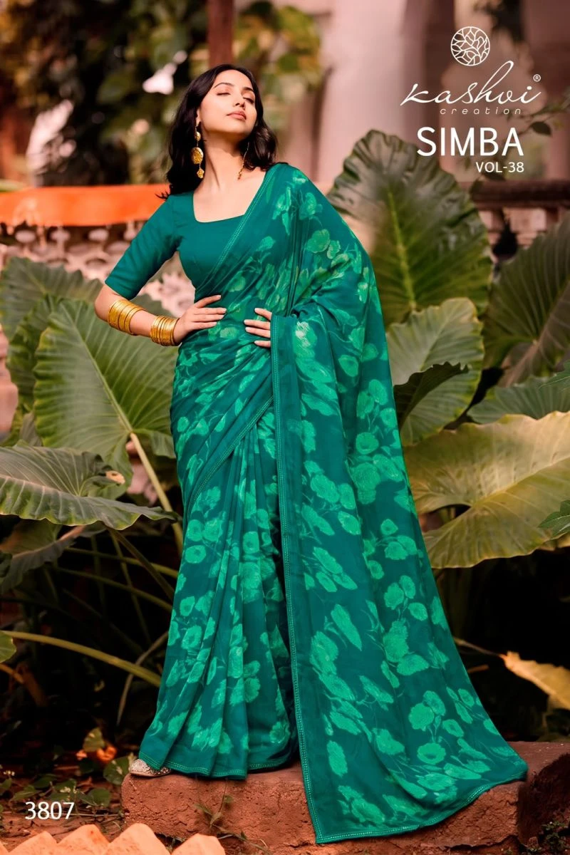 Kashvi Simba Vol 38 Georgette Printed Saree Collection
