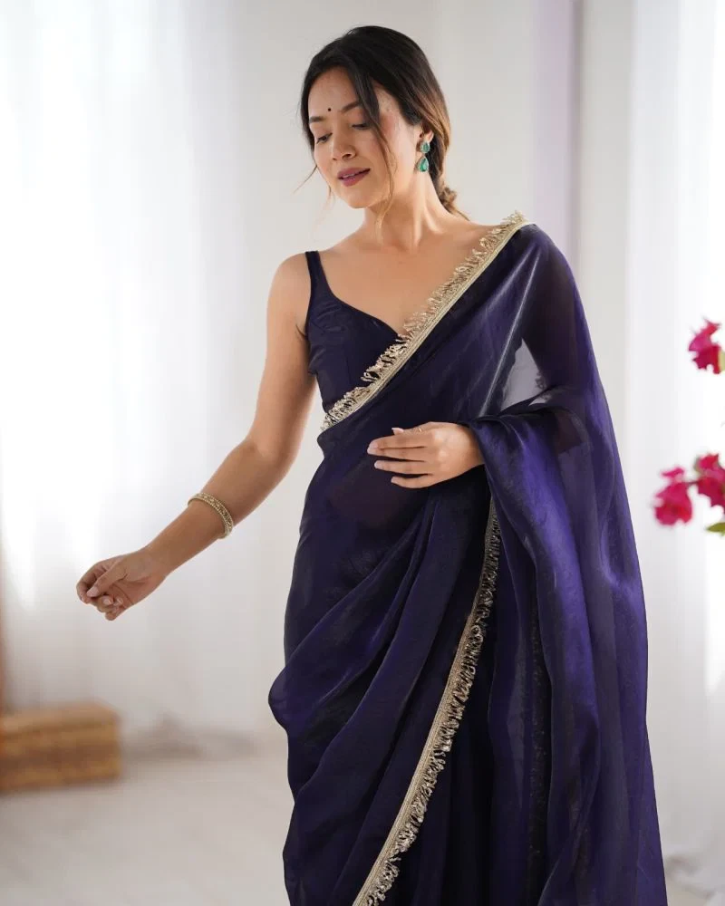 Kc 845 Fendy Satin Party Wear Saree Collection