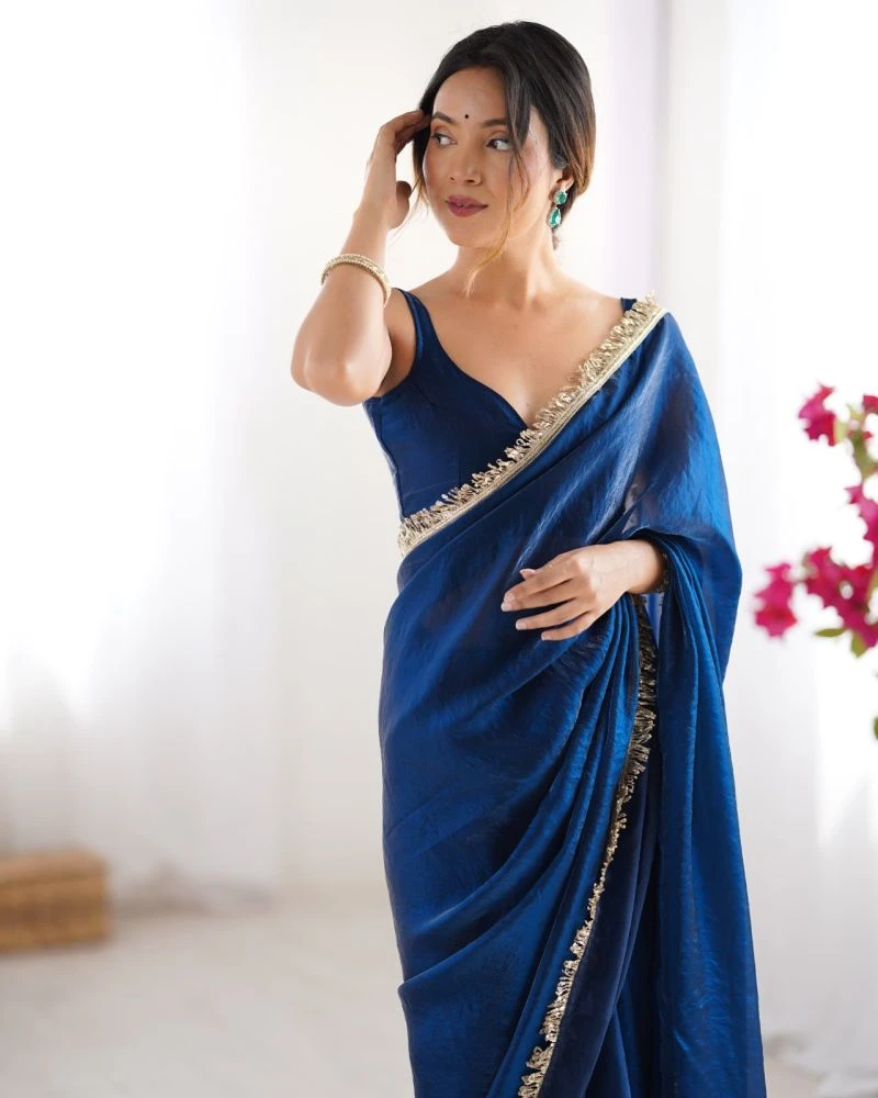Kc 845 Fendy Satin Party Wear Saree Collection