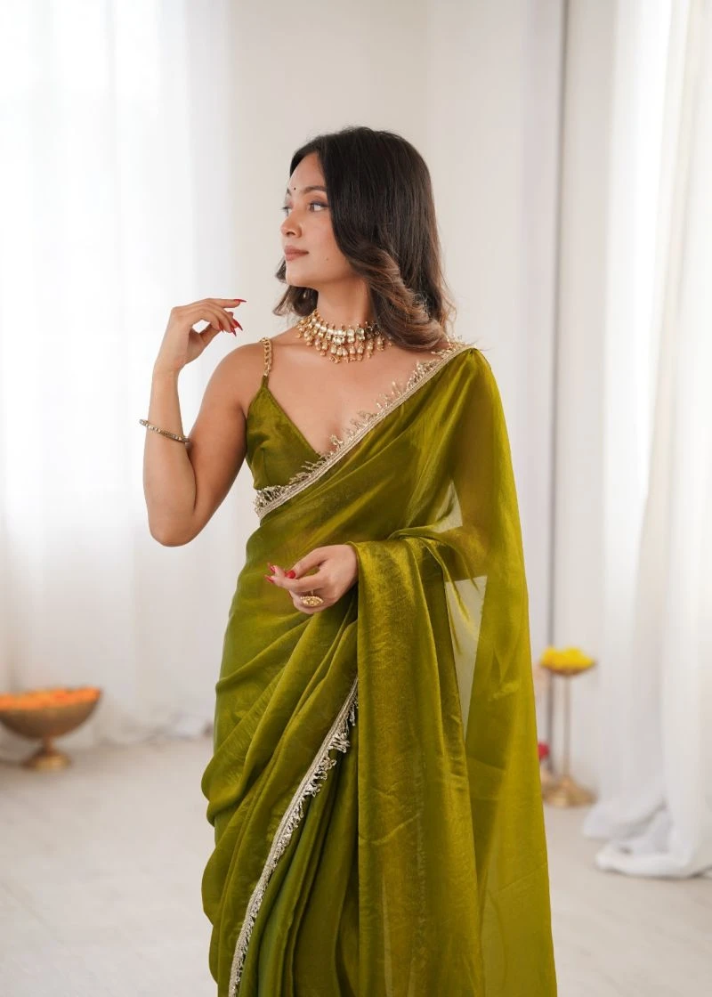Kc 845 Fendy Satin Party Wear Saree Collection
