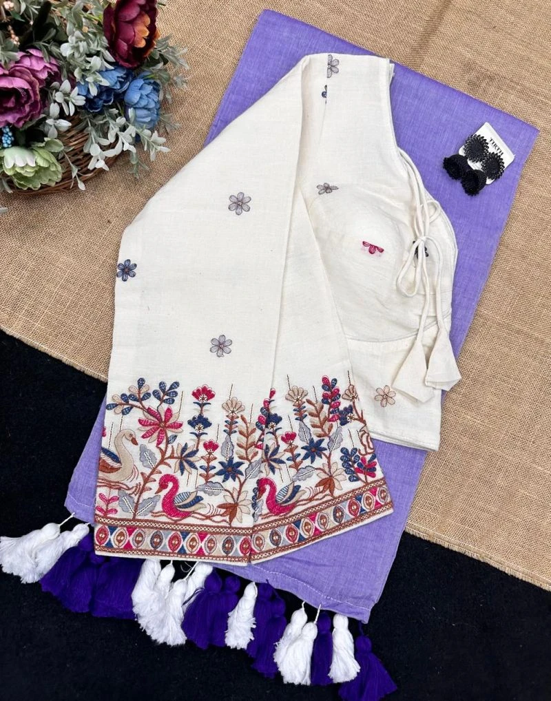 Khadi Vol 38 Rk1 Mal Cotton Plain Tussel Saree with Khadi Blouse Collection