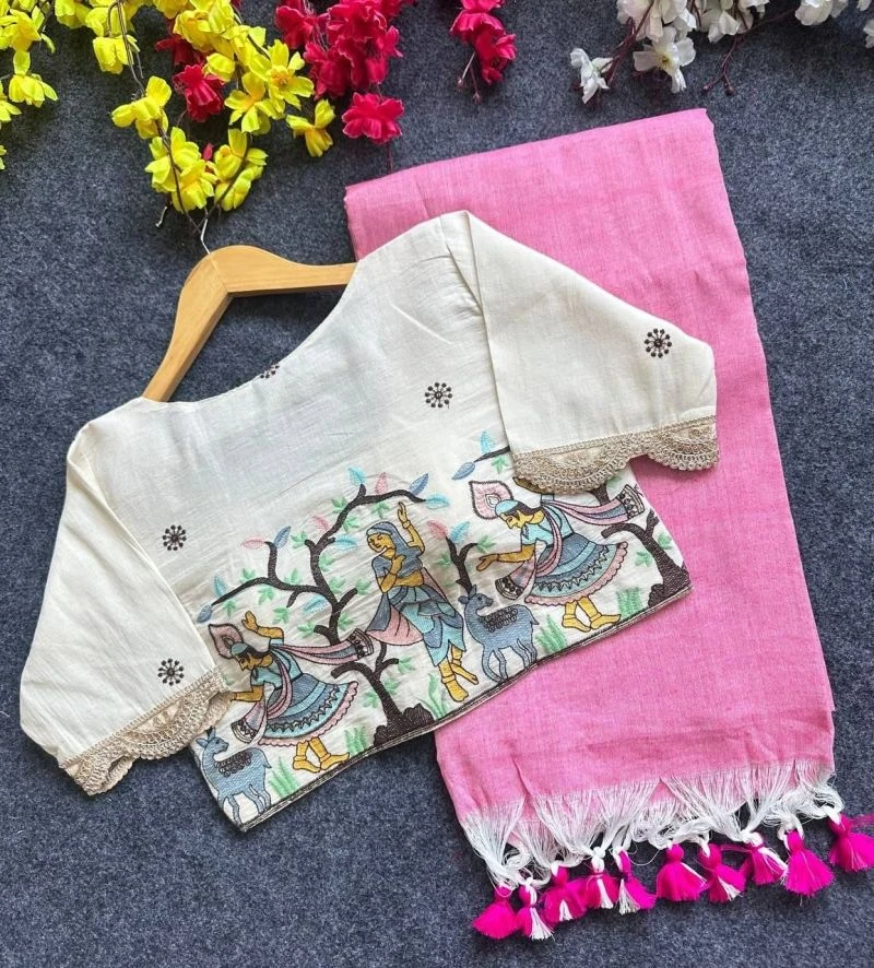 Khadi Vol 40 Hk31 Khadi Cotton Saree with Khadi Blouse Collection