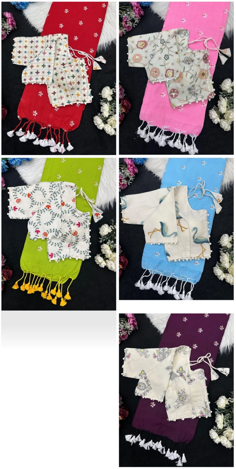 Khadi Vol 41 Khadi Cotton Latkan Embroidered Saree with Blouse