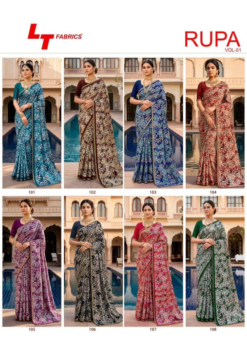 Lt Rupa Vol 1 Dola Silk Printed Saree Collection