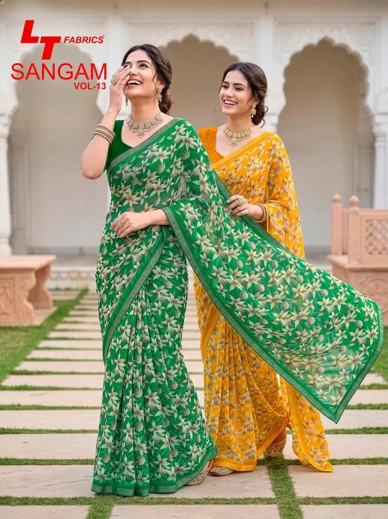 Lt Sangam Vol 13 Micro Printed Saree Collection