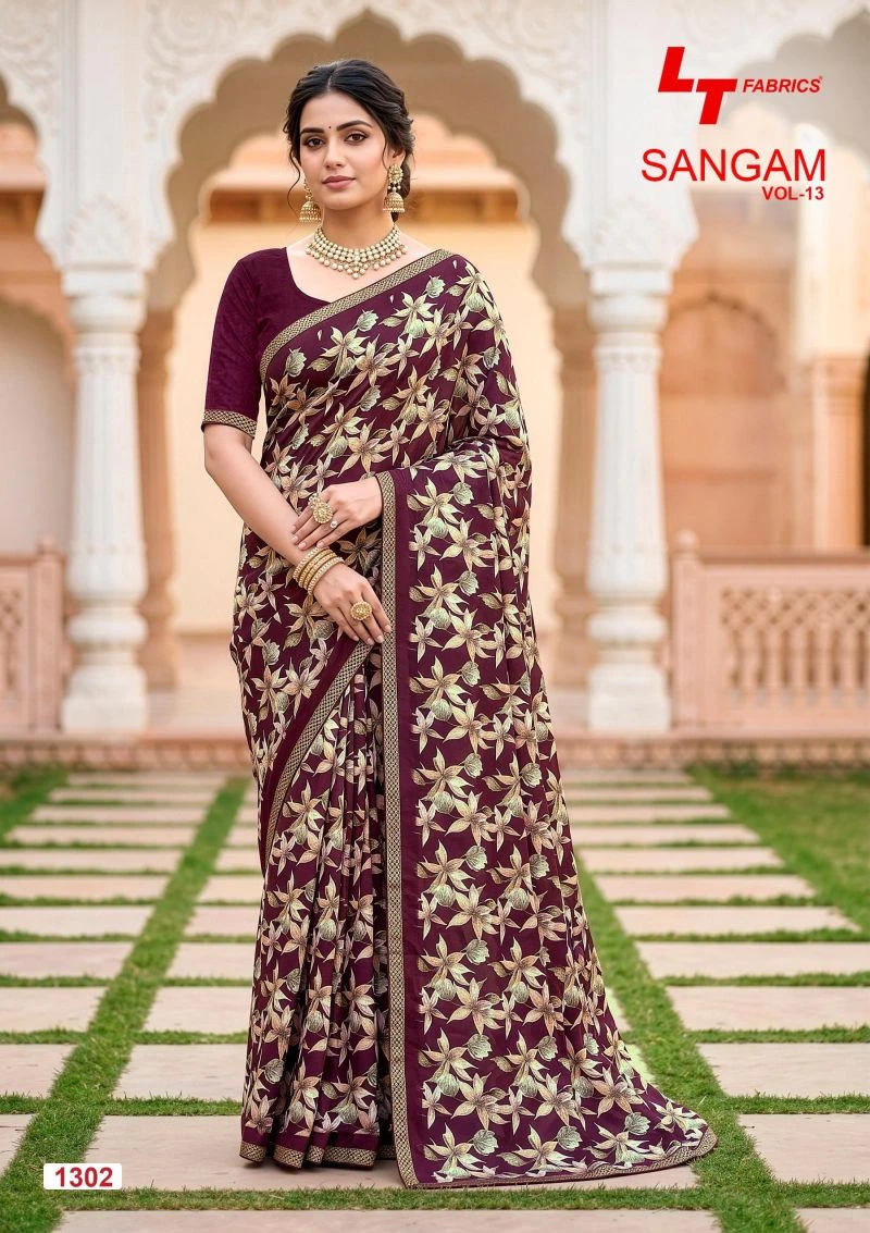Lt Sangam Vol 13 Micro Printed Saree Collection