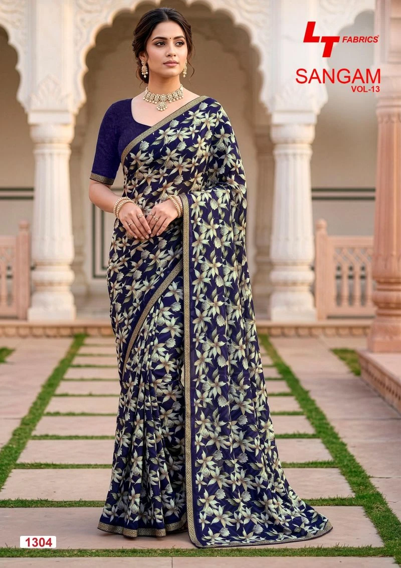 Lt Sangam Vol 13 Micro Printed Saree Collection
