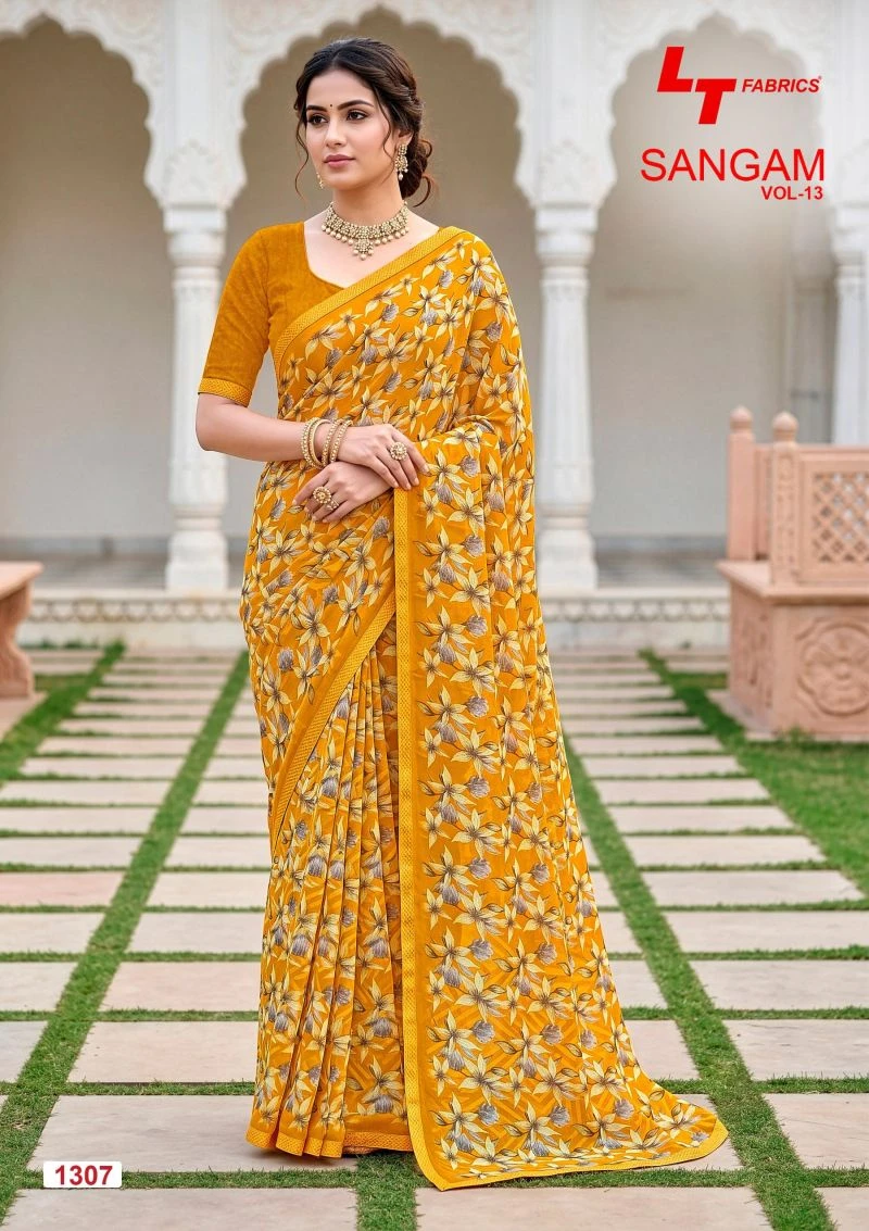 Lt Sangam Vol 13 Micro Printed Saree Collection