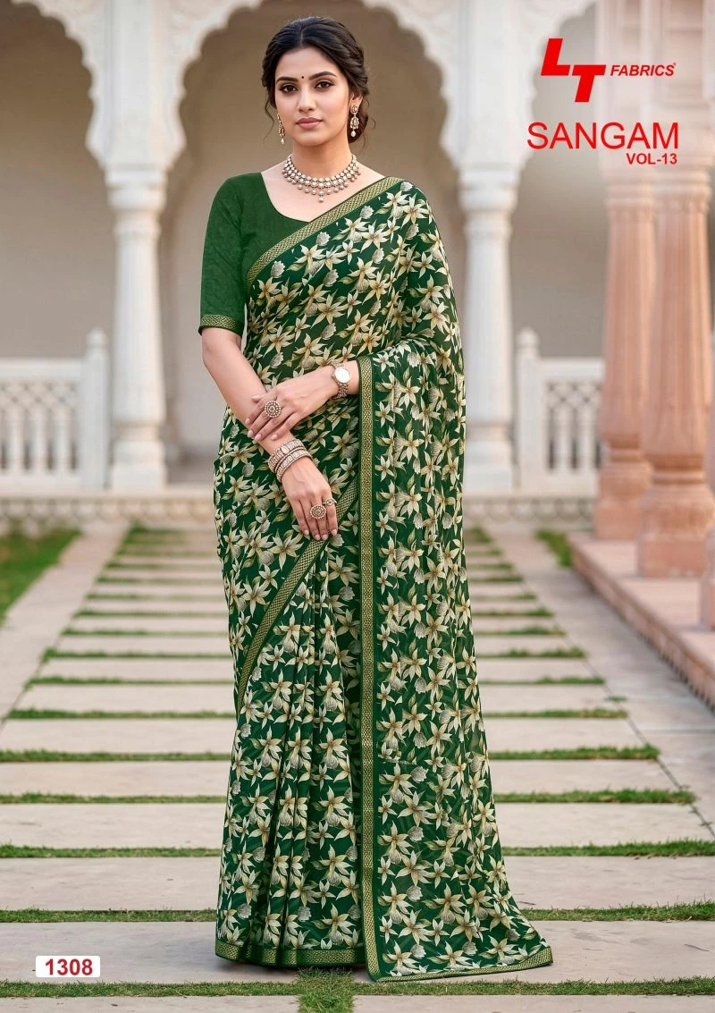 Lt Sangam Vol 13 Micro Printed Saree Collection