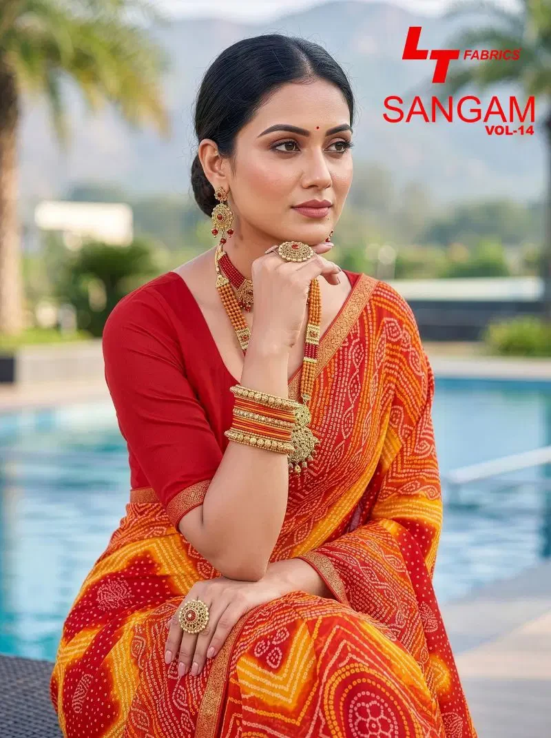 Lt Sangam Vol 14 Micro Printed Saree Collection