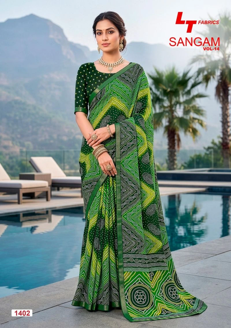 Lt Sangam Vol 14 Micro Printed Saree Collection