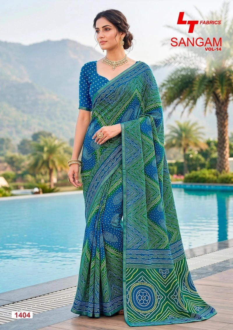 Lt Sangam Vol 14 Micro Printed Saree Collection