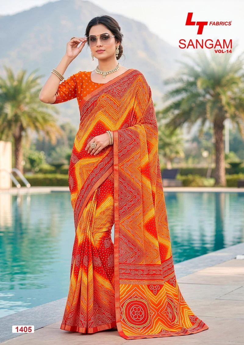 Lt Sangam Vol 14 Micro Printed Saree Collection