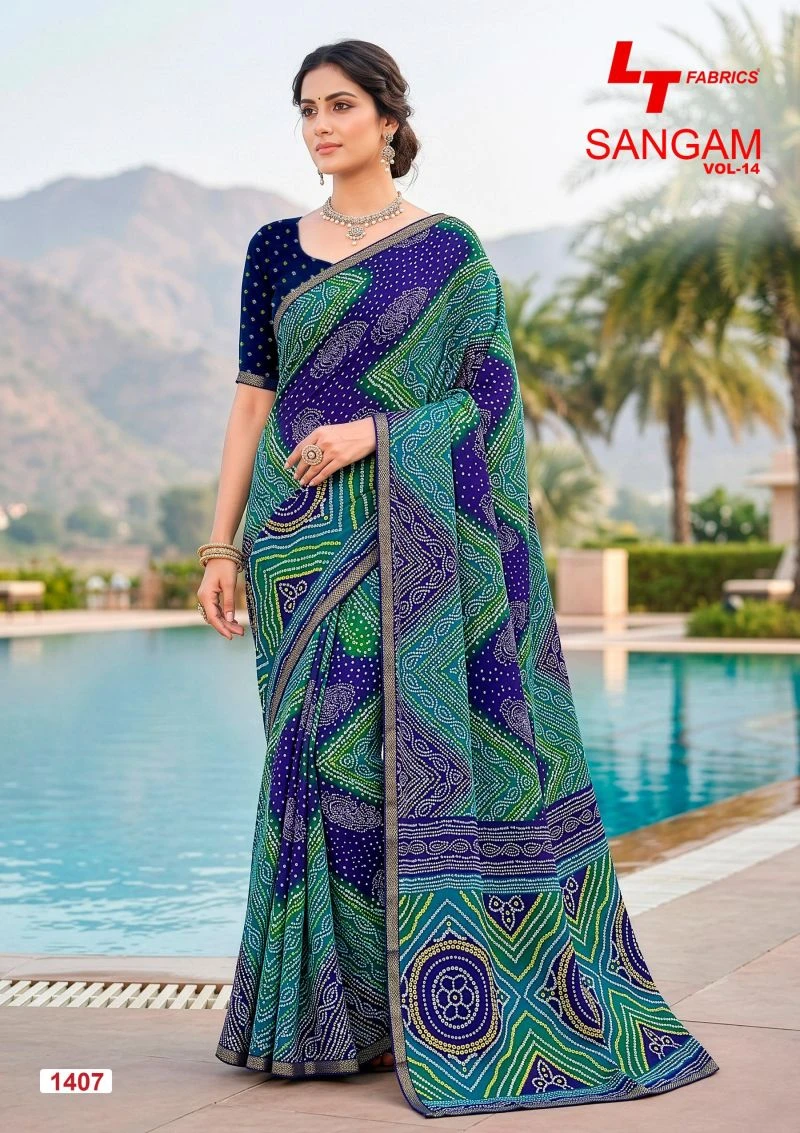 Lt Sangam Vol 14 Micro Printed Saree Collection