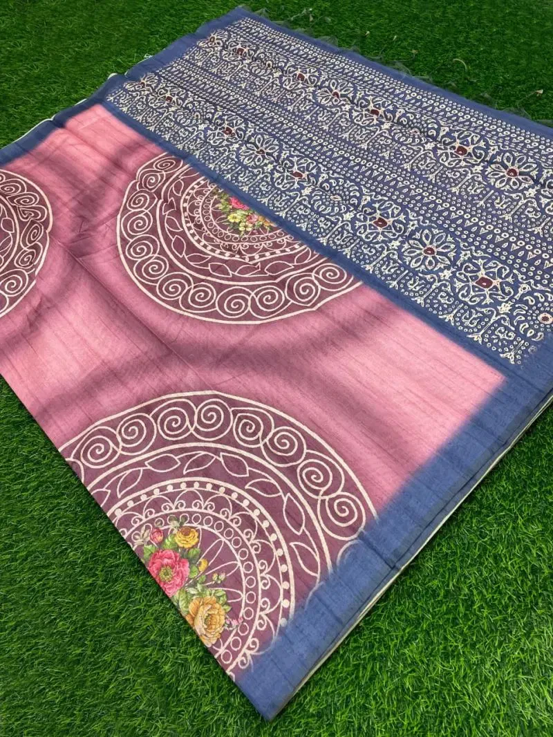 Mandala Art Vol 1 Tissue Silk Digital Printed Saree Collection