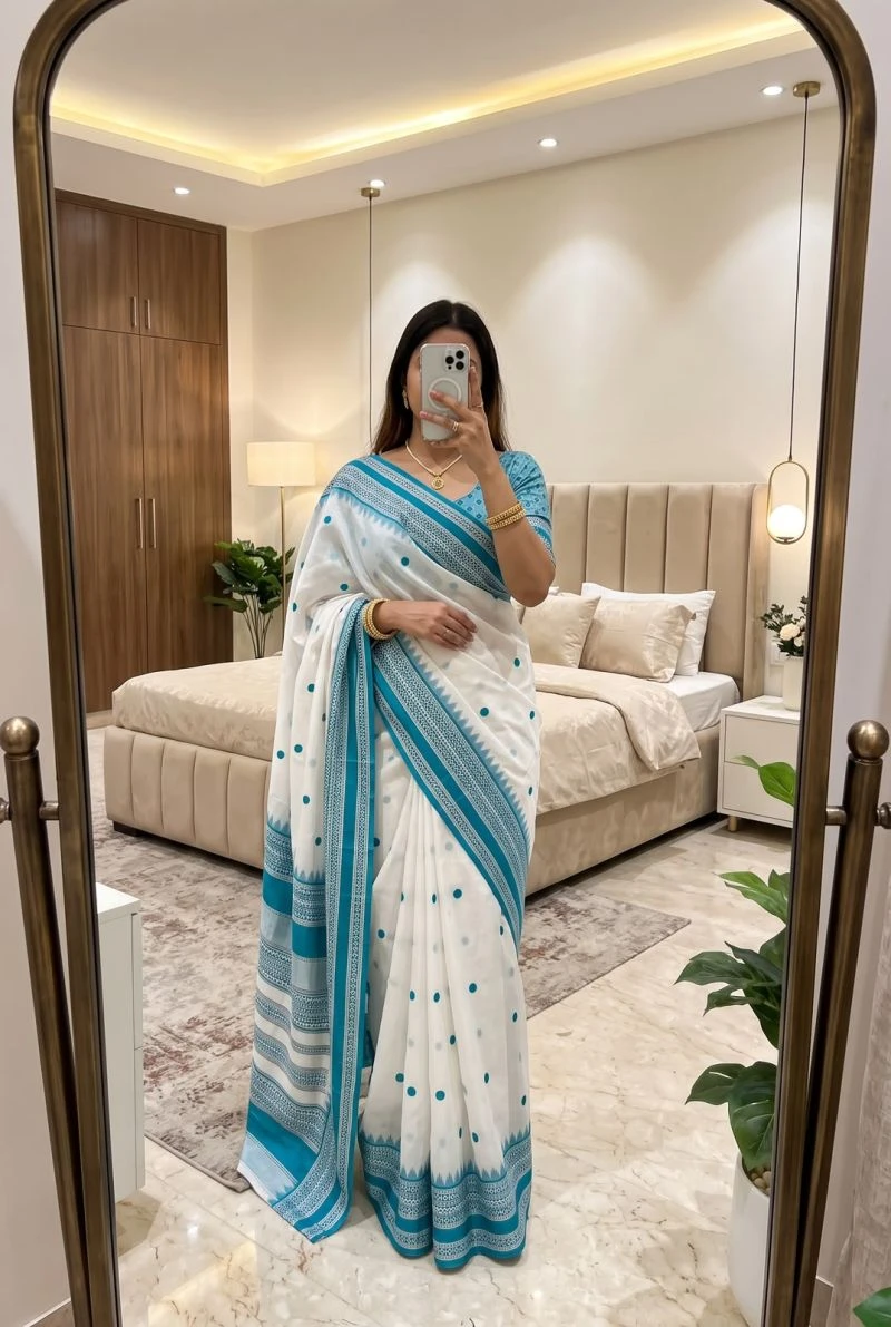 Mb 3329 Banarasi Silk Weaving Zari Motifs Saree Collection 2