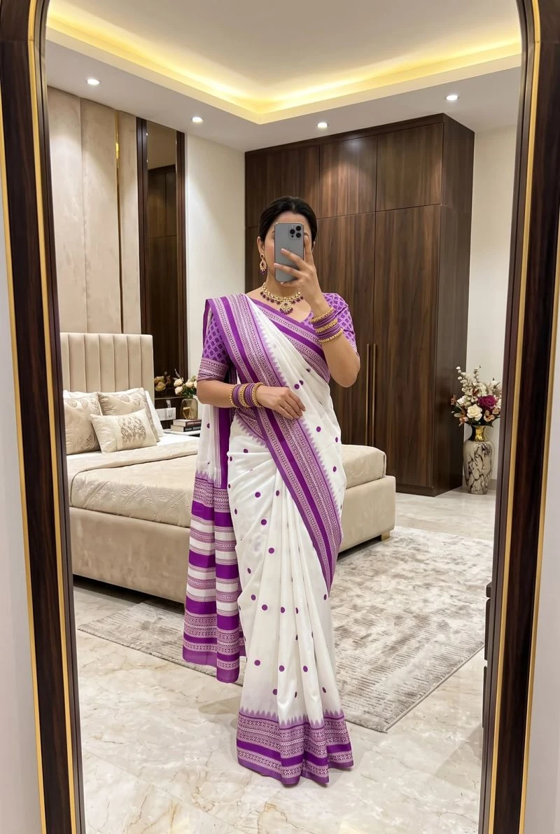 Mb 3329 Banarasi Silk Weaving Zari Motifs Saree Collection 5