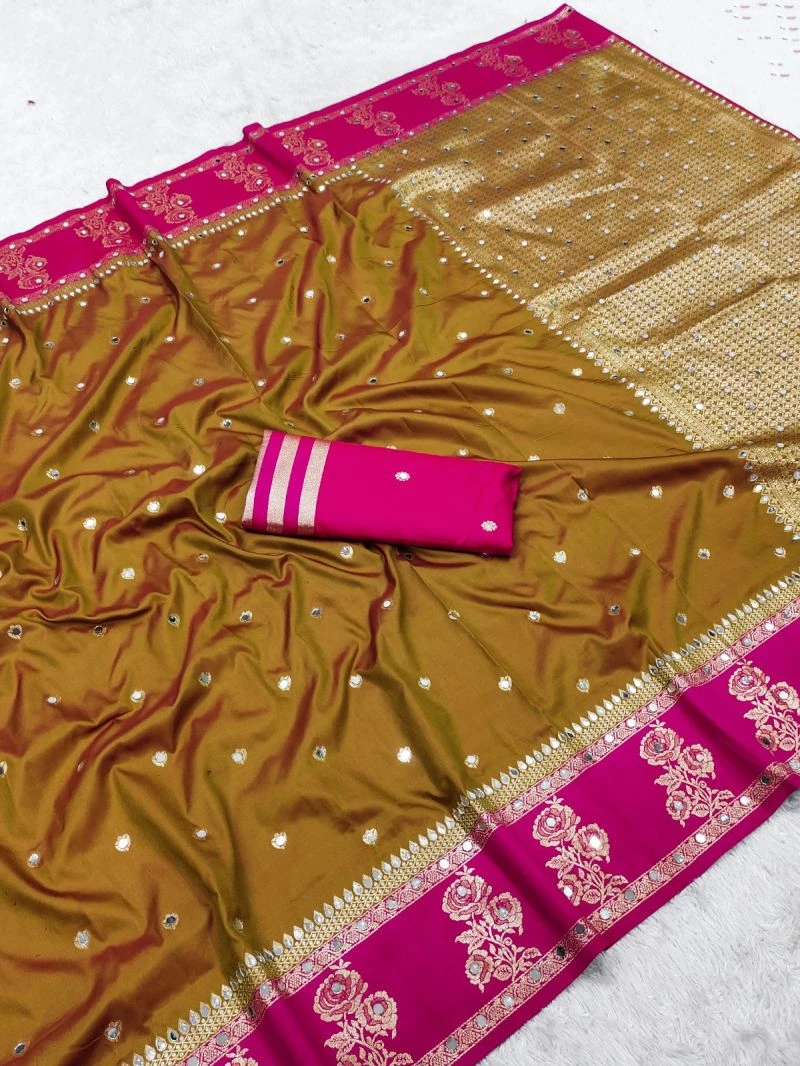 Mb 6096 Soft Banarasi Silk Zari Weaving Saree Collection 2