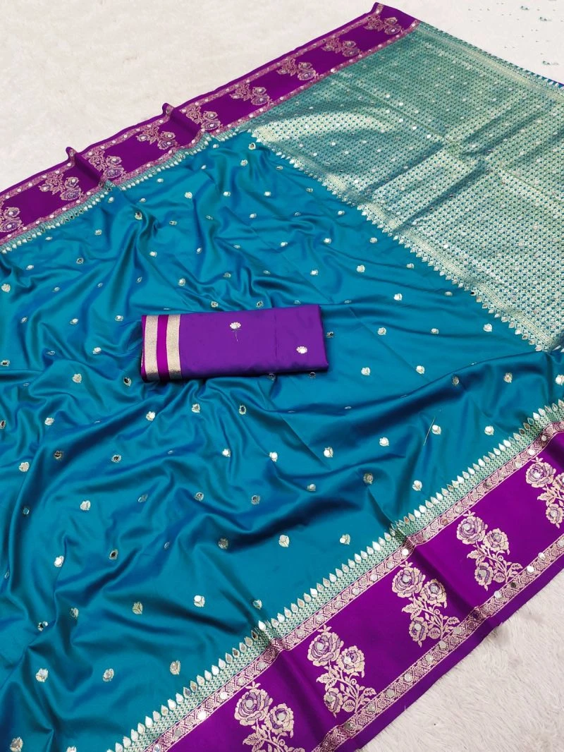 Mb 6096 Soft Banarasi Silk Zari Weaving Saree Collection 4